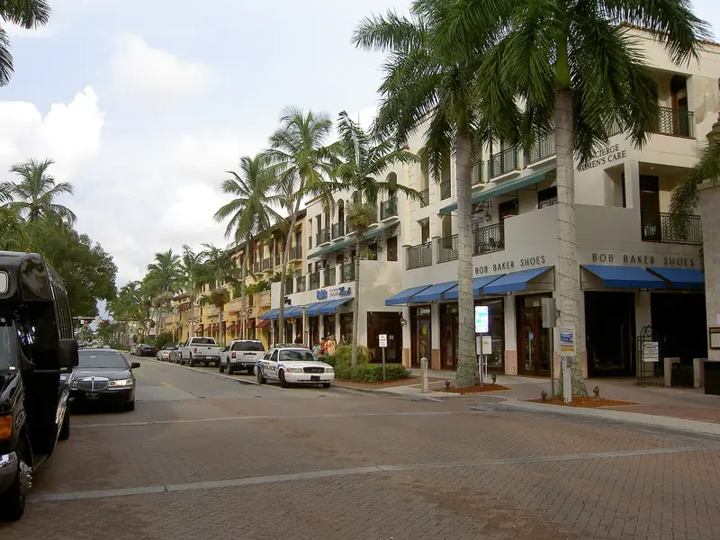 Fifth Avenue South in downtown Naples, Florida