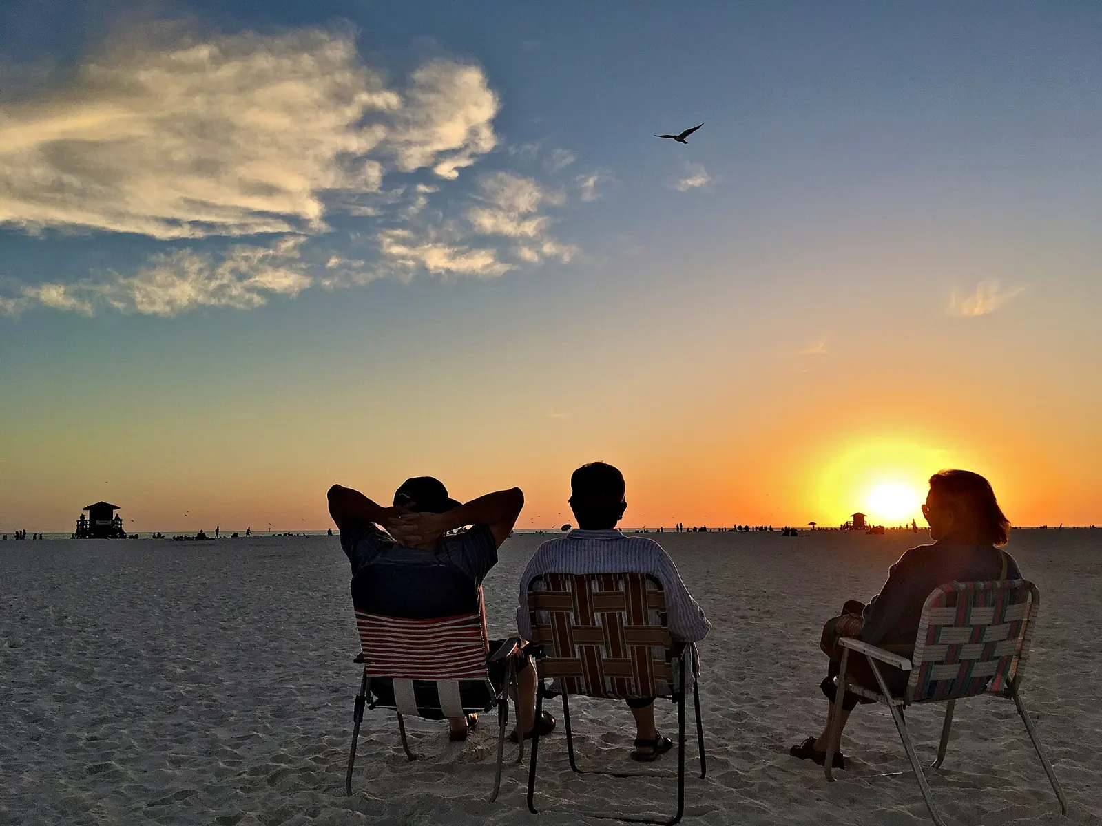 Sunset at Siesta Beach on Siesta Key