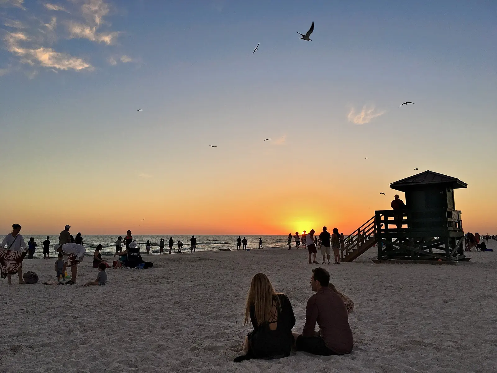 Sunset at Siesta Beach on Siesta Key