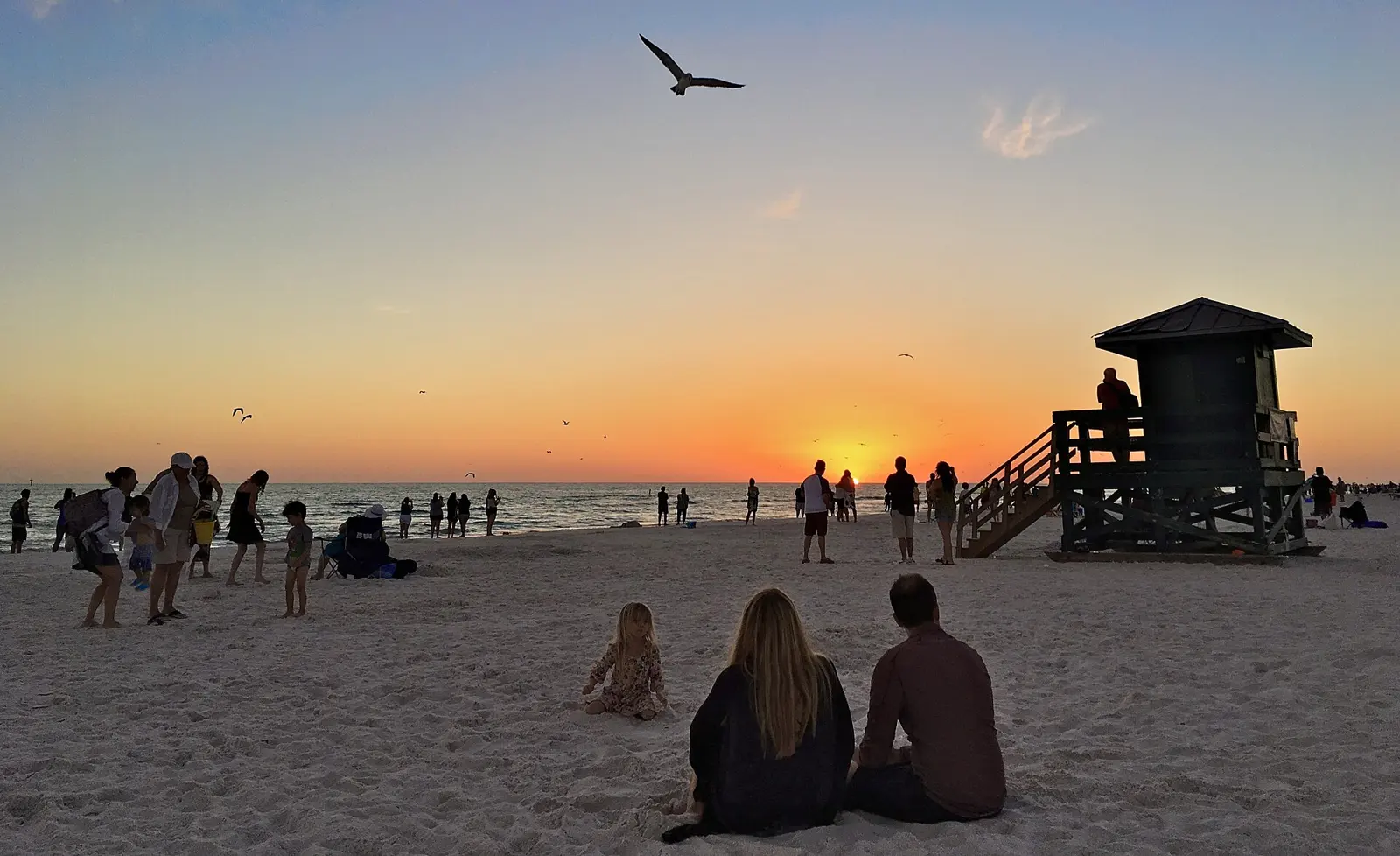 Sunset at Siesta Beach on Siesta Key