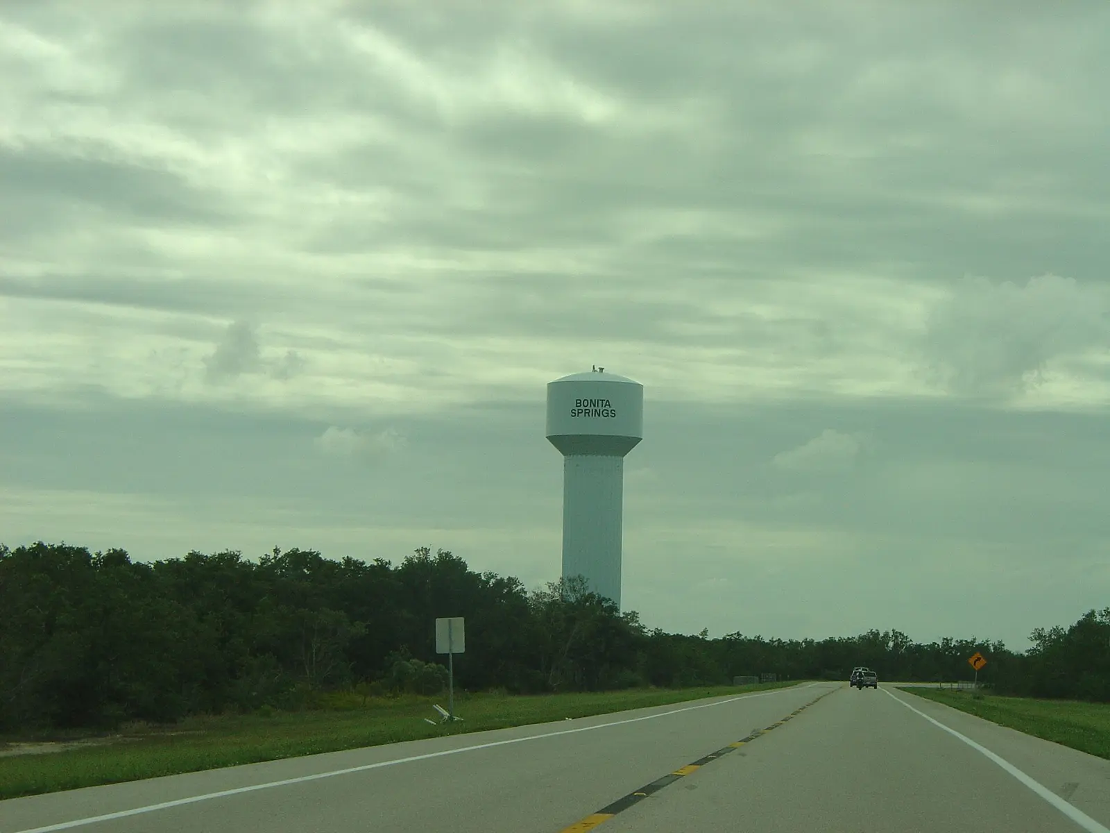 The Water Tower which welcomes southbound travelers on the Bonita Beach Causeway into Bonita Springs