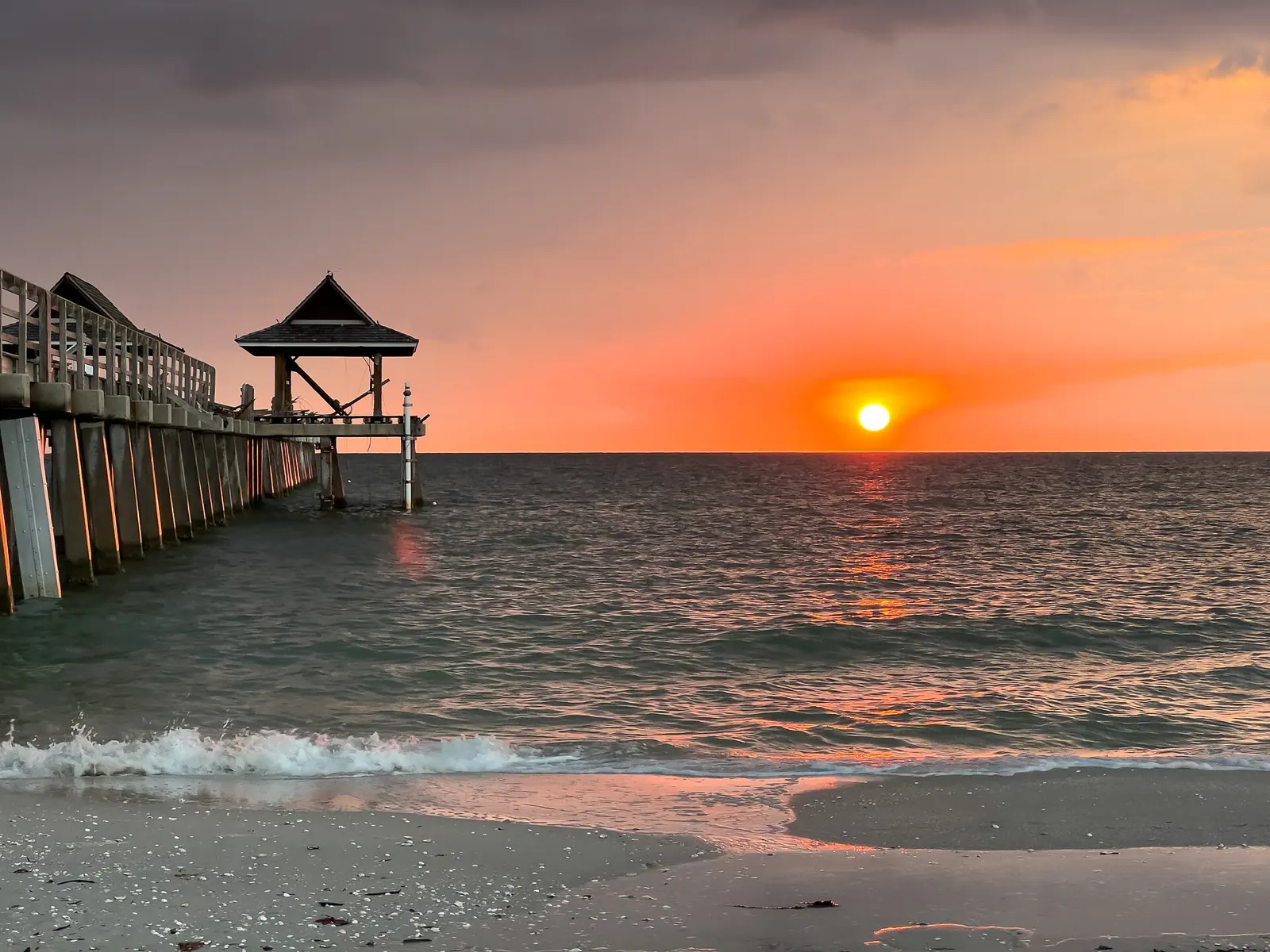 Florida Trip - March 2023 - Sunset at Naples Pier