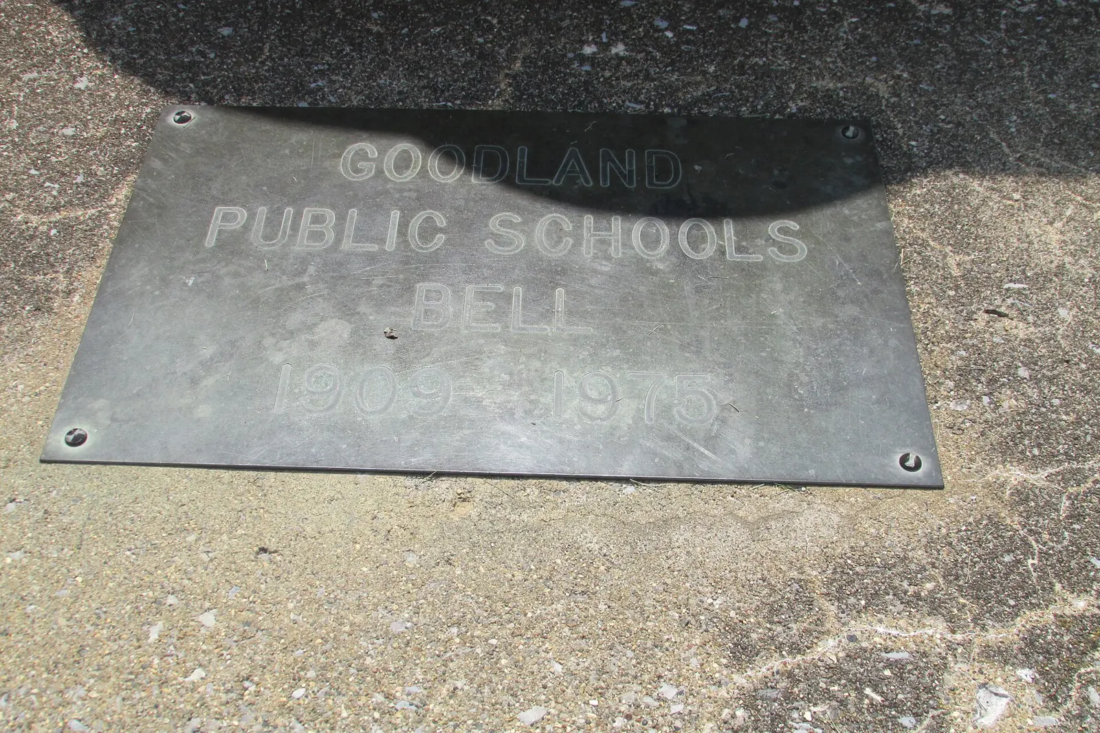 Goodland Public School Bell.