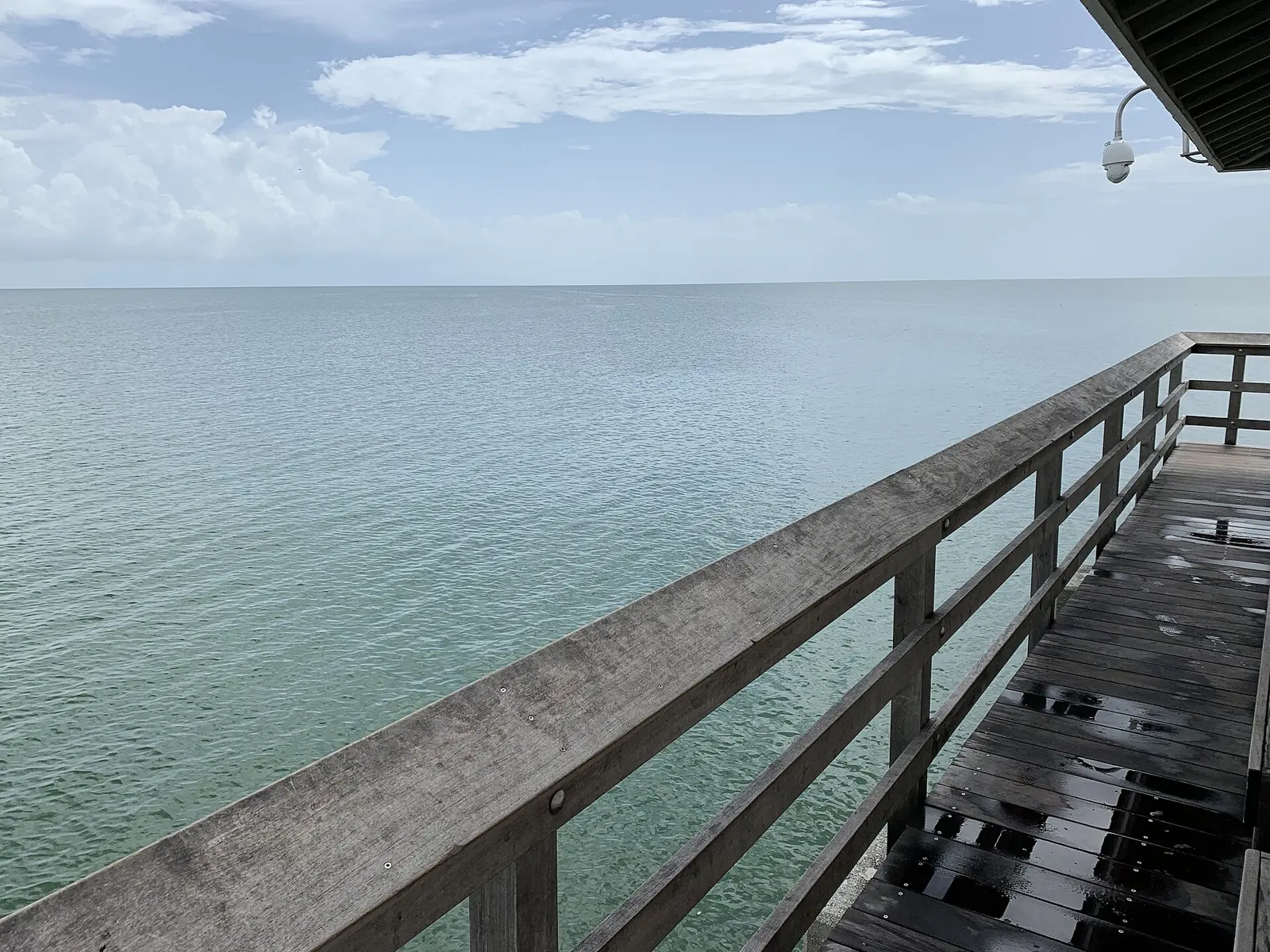 A photo of the Gulf of Mexico, taken from the Naples Pier.