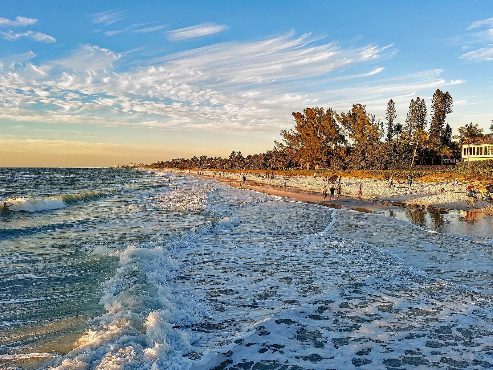 Naples Beach from Naples pier, Florida
