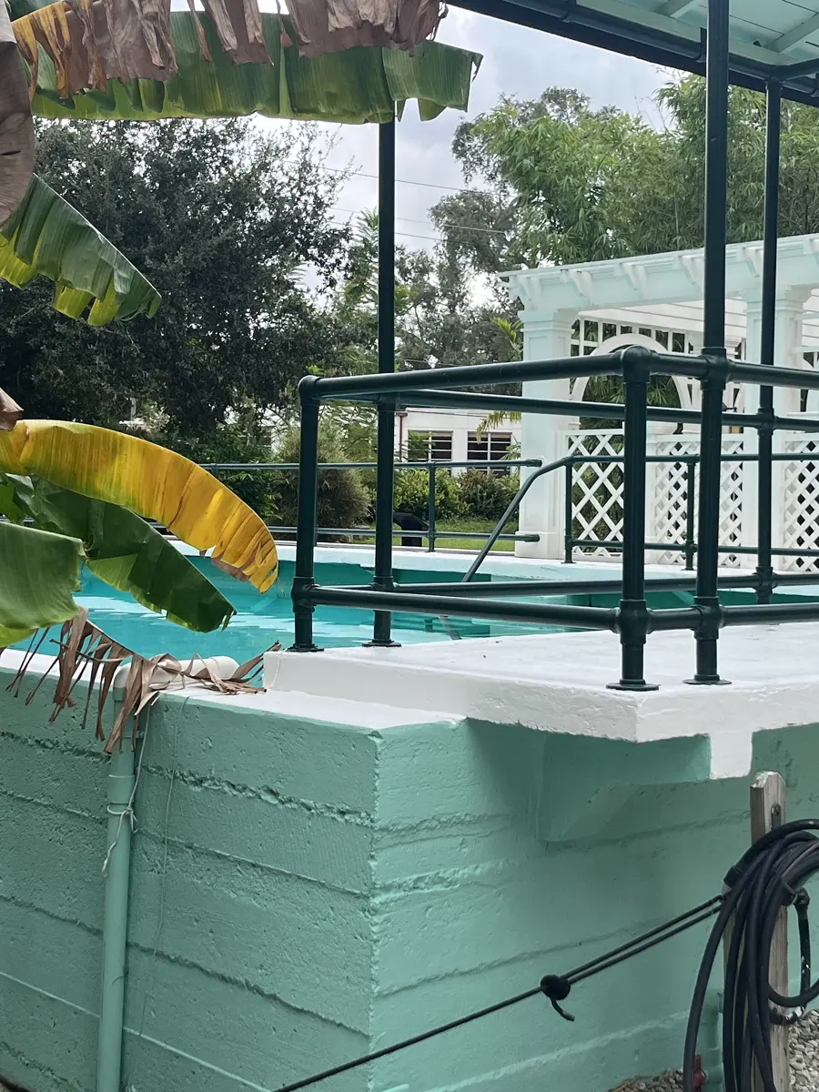 A built in swimming pool at the Edison and Ford Winter Estates in Fort Myers, FL.