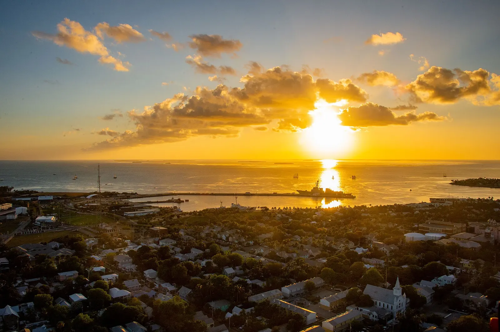 230508-N-IW125-1011 KEY WEST, Fla. (May 8, 2023) - The Navy’s newest Arleigh Burke-class guided-missile destroyer, USS Lenah Sutcliffe Higbee (DDG 123) sits at Naval Air...